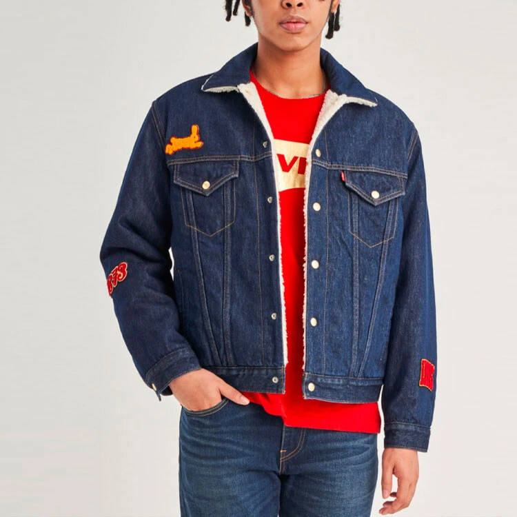 Levis Denim Jackets Unisex Blue