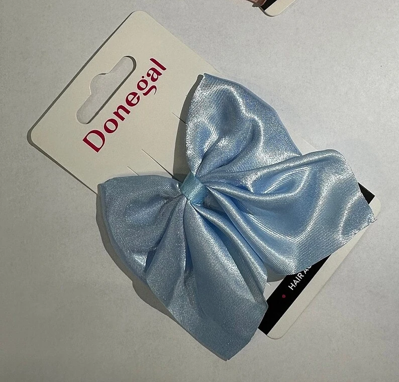 Haarspange, FA-5713+1, Schleife, blau - Donegal