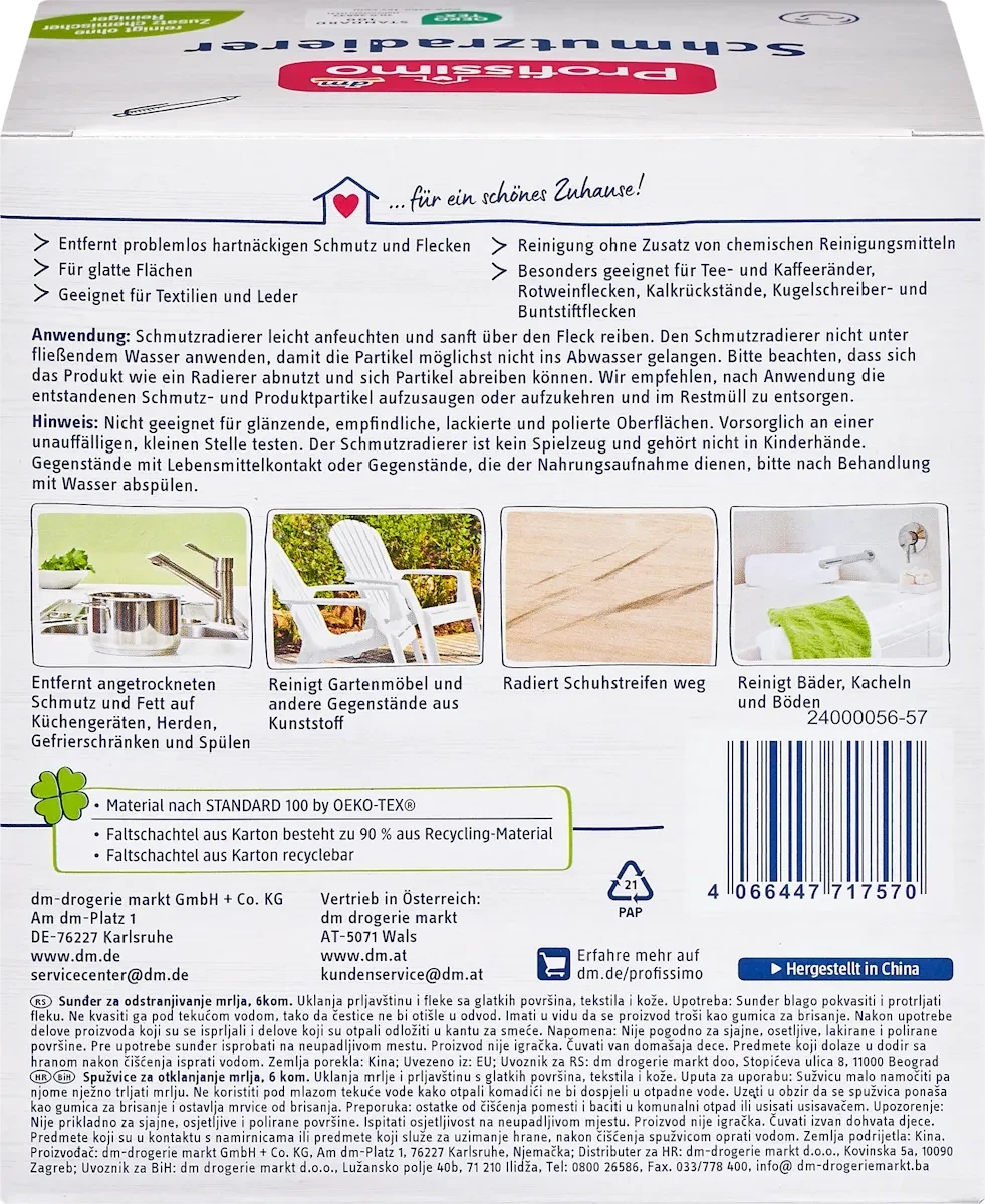 Schmutzradierer, 6 St