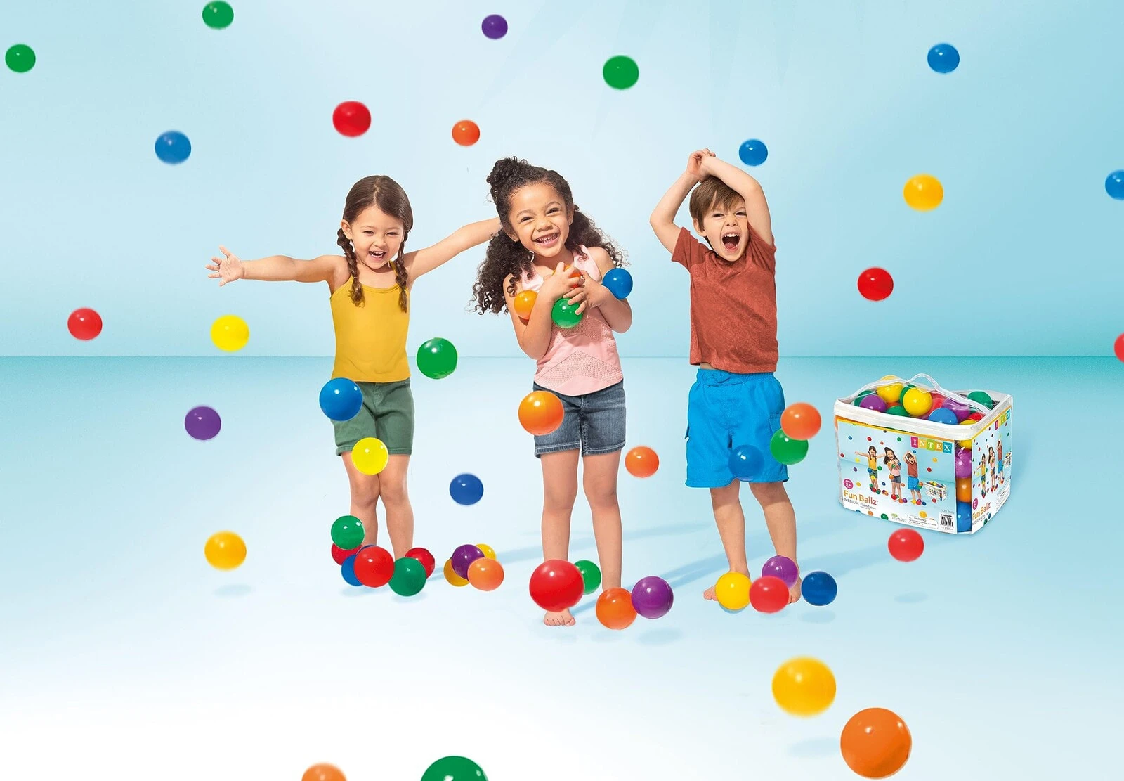 Balls Intex 49600NP 8 x 8 x 8 cm 100 Pieces