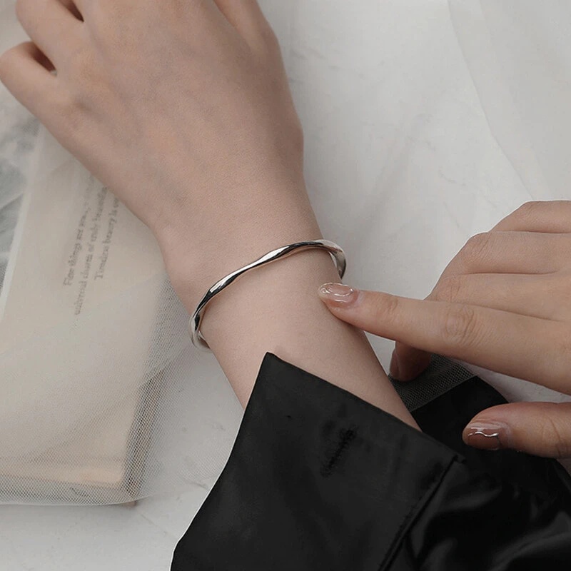 Inkopper Alloy Bangles Women's Silver