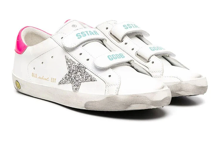 Golden Goose Old School Slip Resistant Abrasion Resistant Low top Toddler Shoes White Infant And Toddler