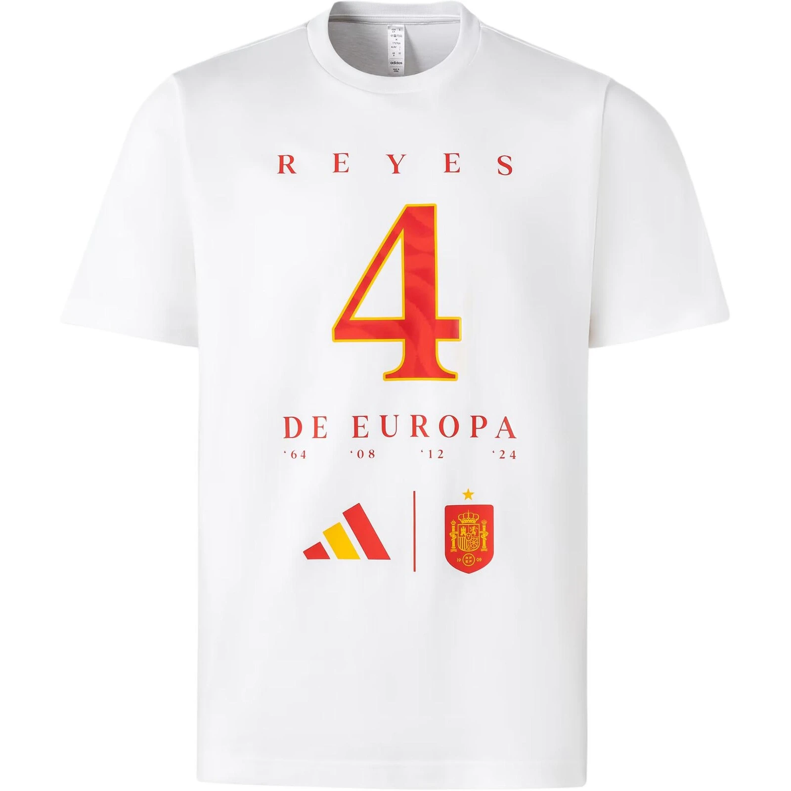 Adidas EURO WINNER TEE Soccer Jerseys Men's White