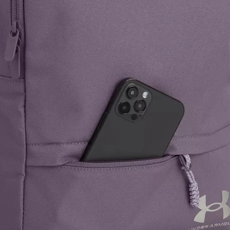Under Armour Polyester Backpack Small Size Unisex Violet Gray