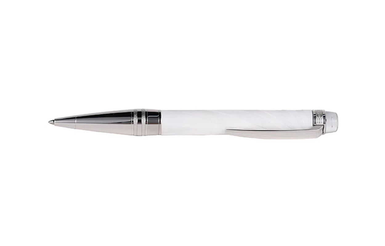 MONTBLANC Xingji Traveler Collection, White Porcelain Writing Ballpoint Pens Multicolor