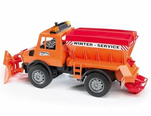 Unimog Winterdienst mit Räumschild