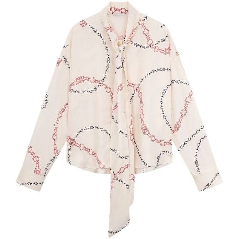 Tommy Hilfiger Shirt Women's Multicolor Print 01V