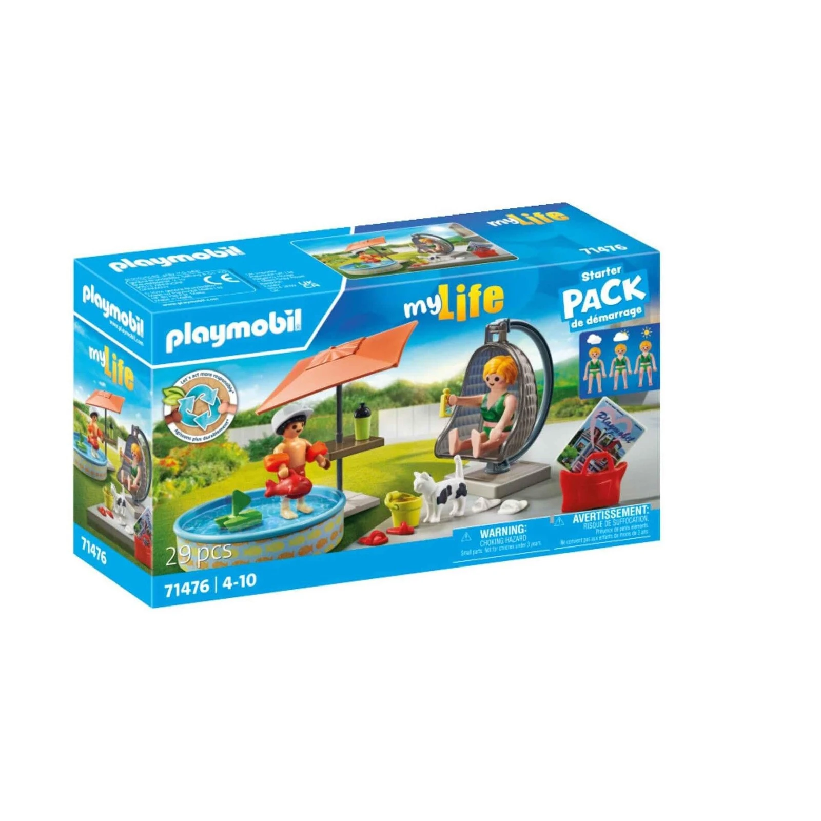 PLAYMOBIL Wasserspaß zu Hause/Hausbau-Spiel
