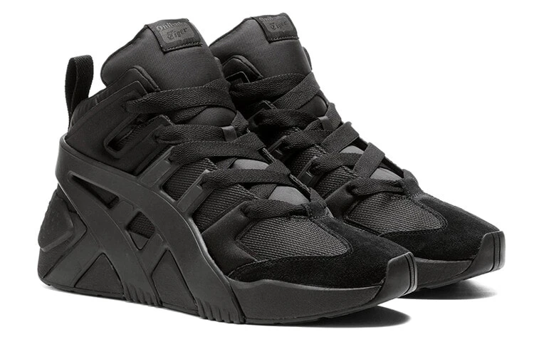 Onitsuka Tiger Big Logo Trainer Puffed Low 'Black'