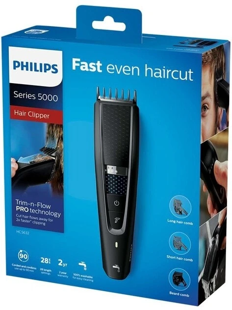 Bart- und Schnurrbartschneider - Philips Series 5000 Hair Clipper HC5632/15