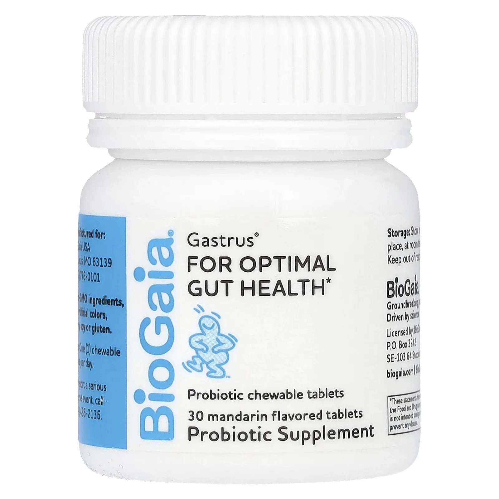 Gastrus For Optimal Gut Health, Mandarin, 30 Tablets