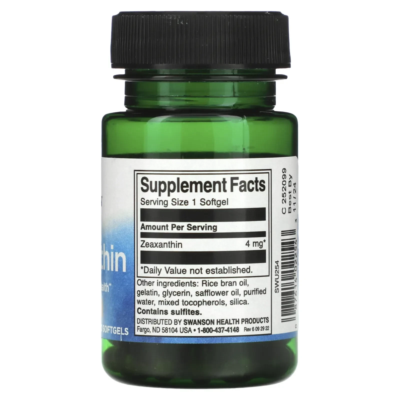 Zeaxanthin, 4 mg, 60 Softgels