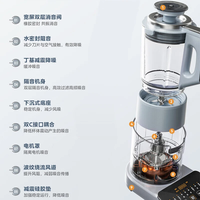 Midea Pro Ma For A Good Night's Sleep Blenders Bass, Helmholtz Sound Absorption System MJ BL10SJ85