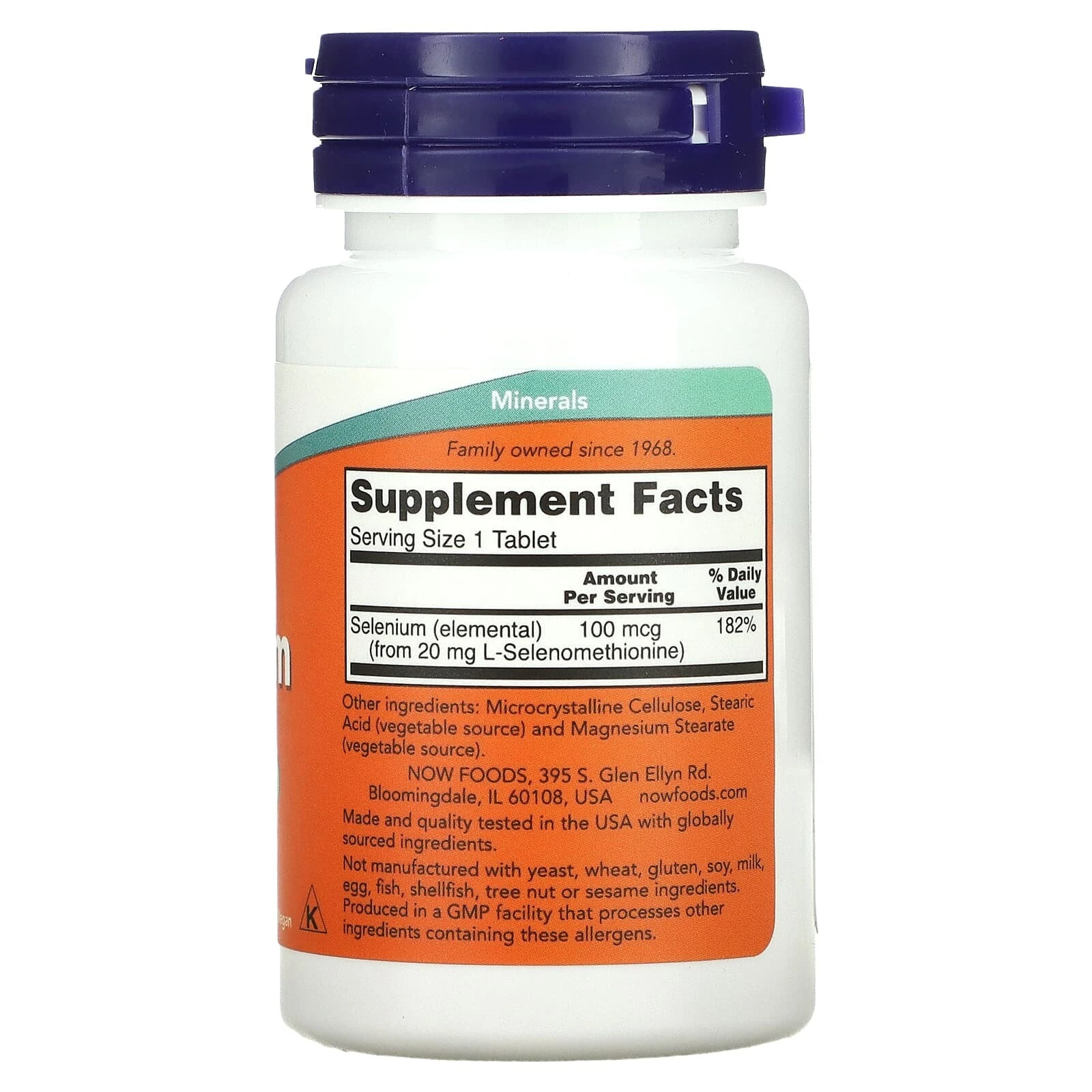 Selenium, 100 mcg, 250 Tablets