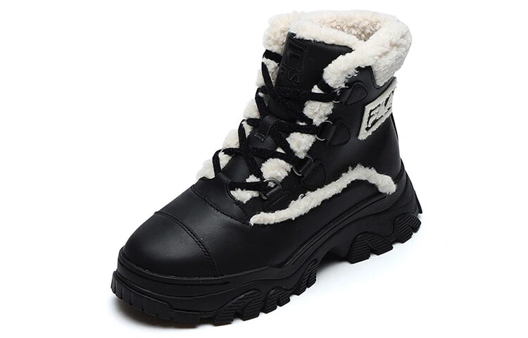 FILA Warm Snow Boots 'Black White' Women's