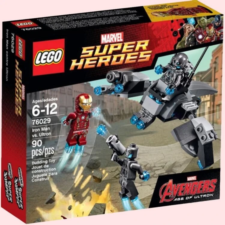 LEGO Iron Man Vs. Ultron Plastic Building Blocks 90pcs 76029