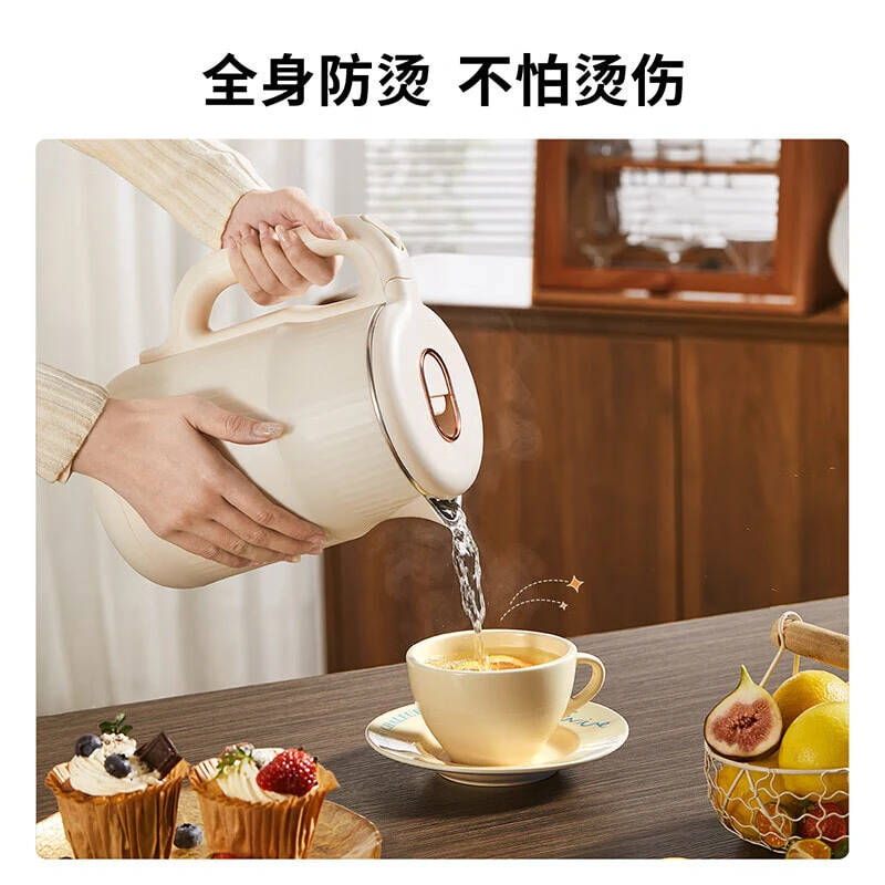 HYUNDAI DC-1701B Electric Kettles 1700ml Double-Layer Anti-Scald Keep Warm 304 Stainless Steel