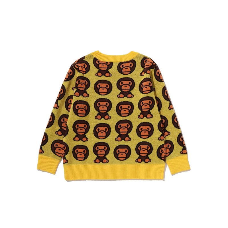 A BATHING APE Sweater FW25 Children Aged 3 7 Years Old