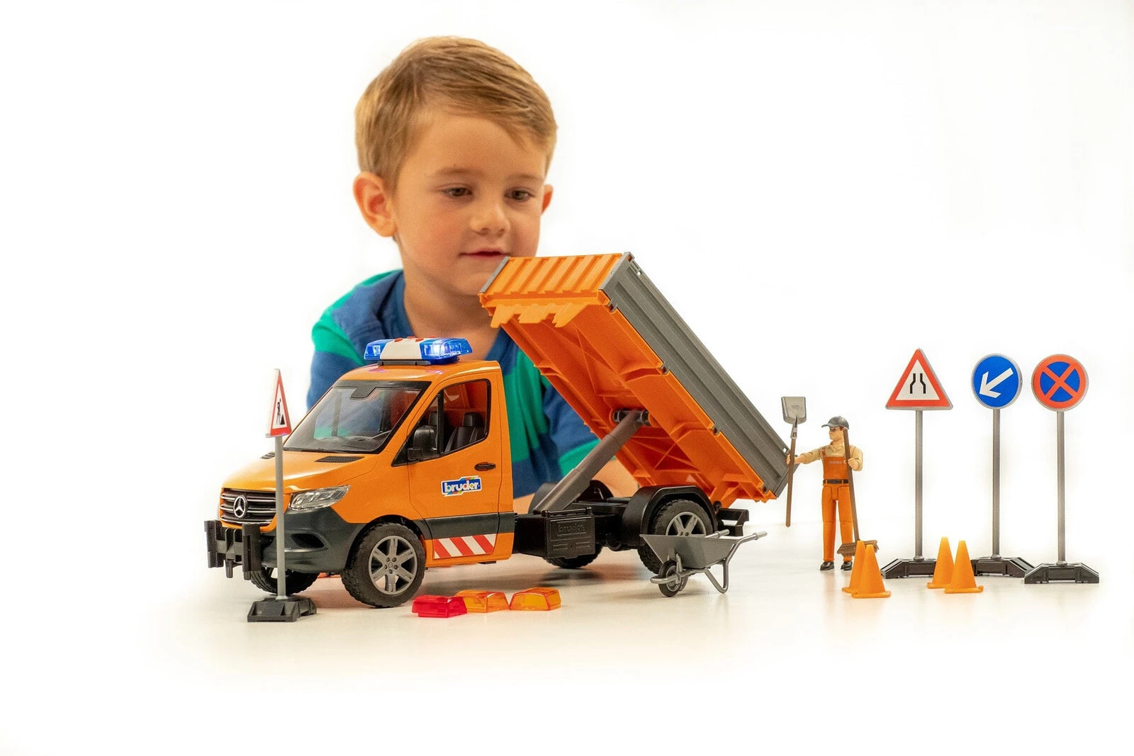 Bruder MB Sprinter Kommunal+Fahrer| L+S Modul und Zubeh?r