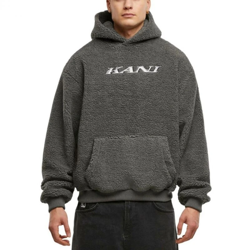 KARL KANI Silver Teddy kapuzenpullover