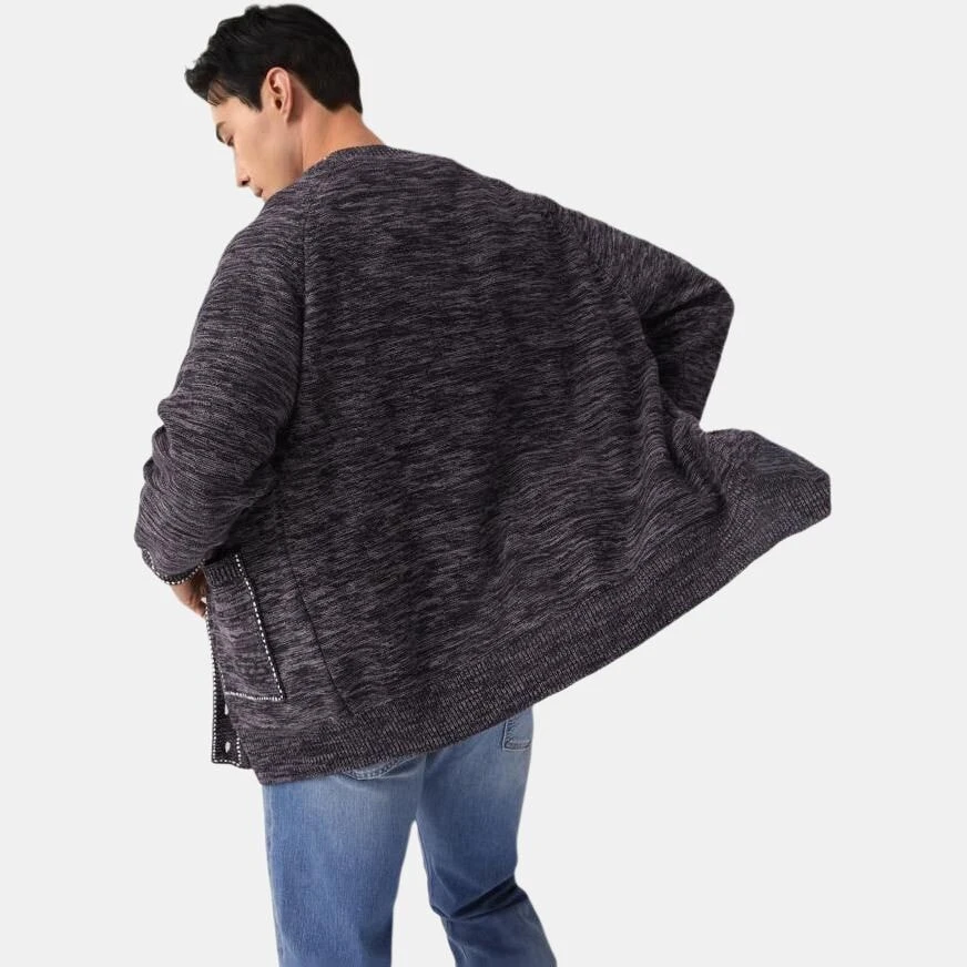 Levis Sweaters Men's Black V neck Moderate Cardigan
