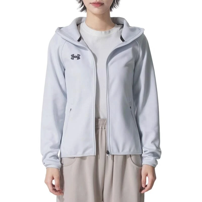 Under Armour Jackets Women's Light Blue Hooded Fleece lined Others