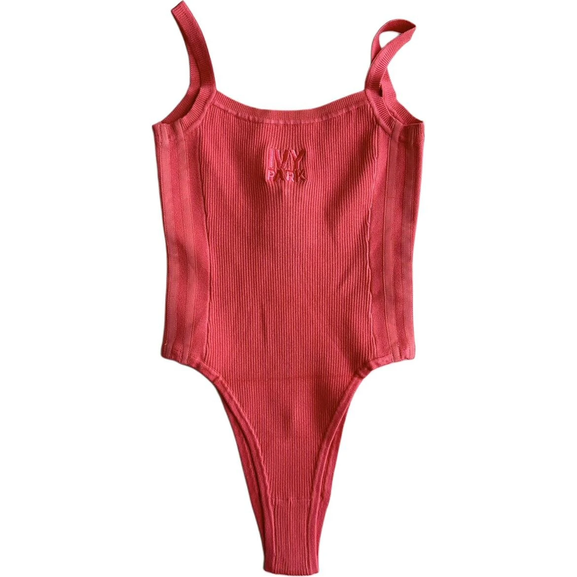 Adidas Ivy Park Knit Tank Bodysuit Real Coral