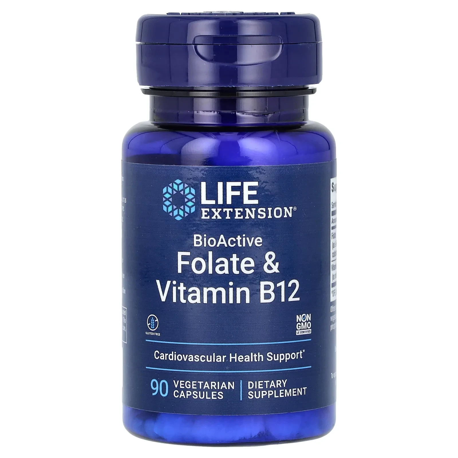 BioActive, Folate & Vitamin B12, 90 Vegetarian Capsules