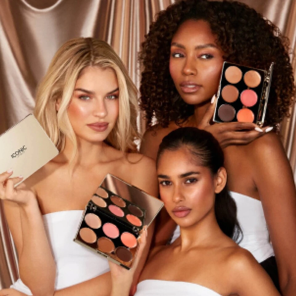 ICONIC London Multi-Use Cream Blush, Bronze and Highlight Palette