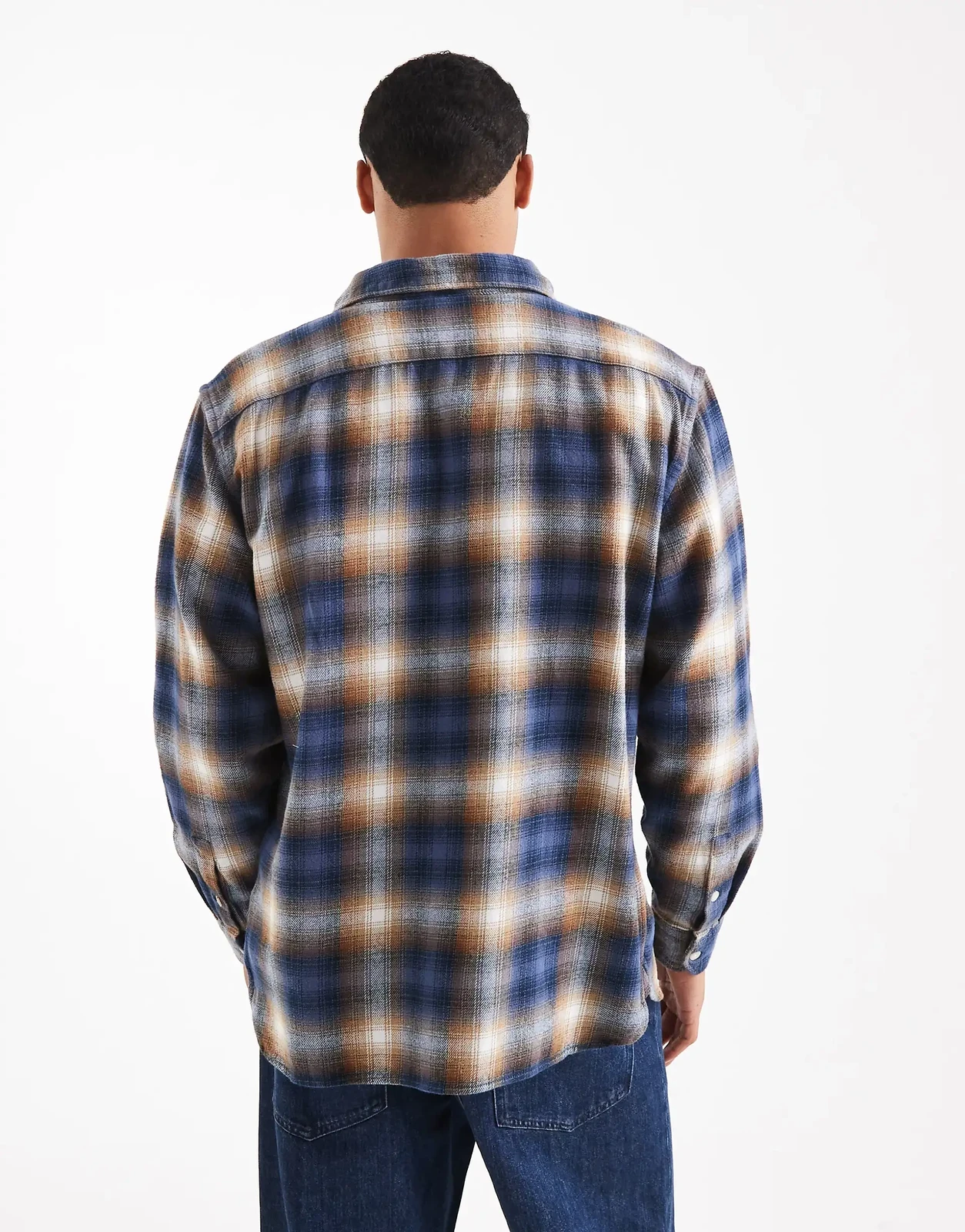 Levi's – Jackson – Worker-Hemd aus Flanell in Marineblau kariert