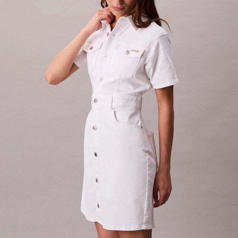 CALVIN KLEIN Short Sleeved Dress Women's