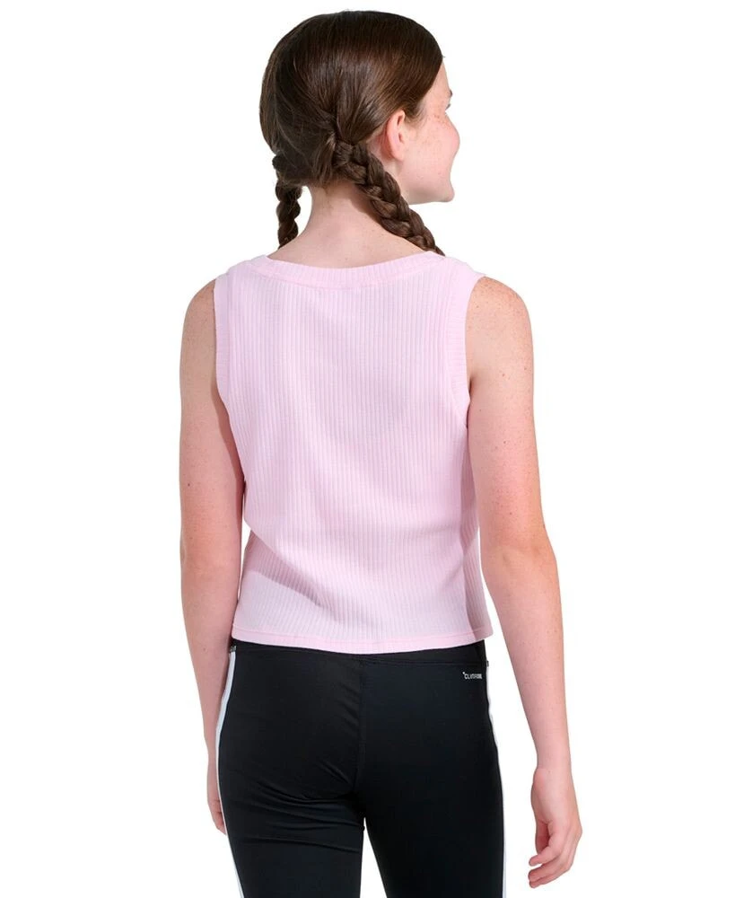 adidas girls' 8-16 Sleeveless Rib Tank Top
