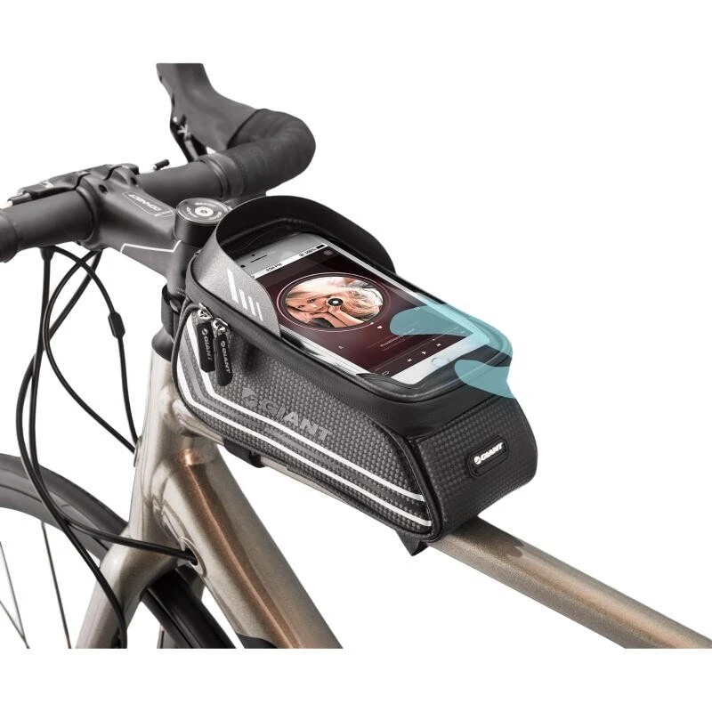 GIANT Bicycle Bag Top Tube Bag Front Bag Unisex EVA TPU 21x9x10.5cm Black