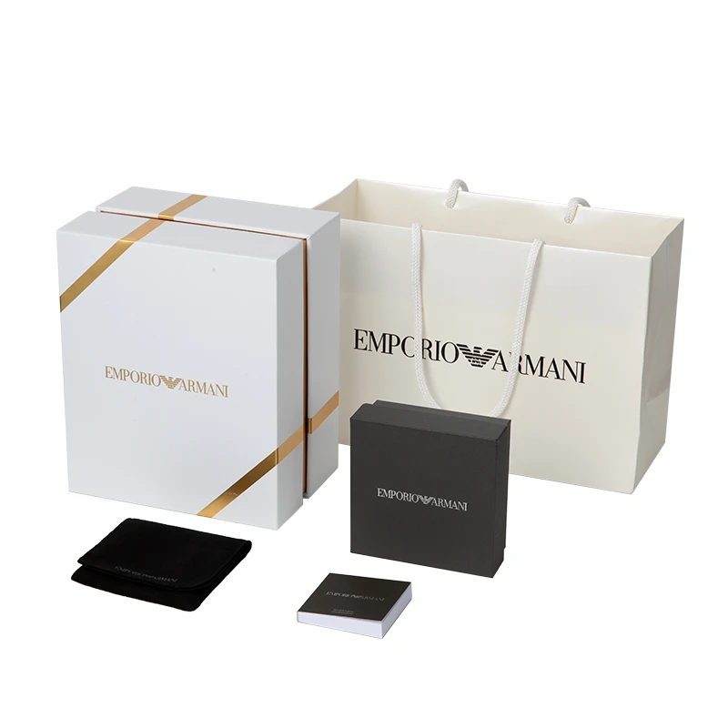 EMPORIO ARMANI Luxe-Plus Stud Earrings Unisex Rose Red