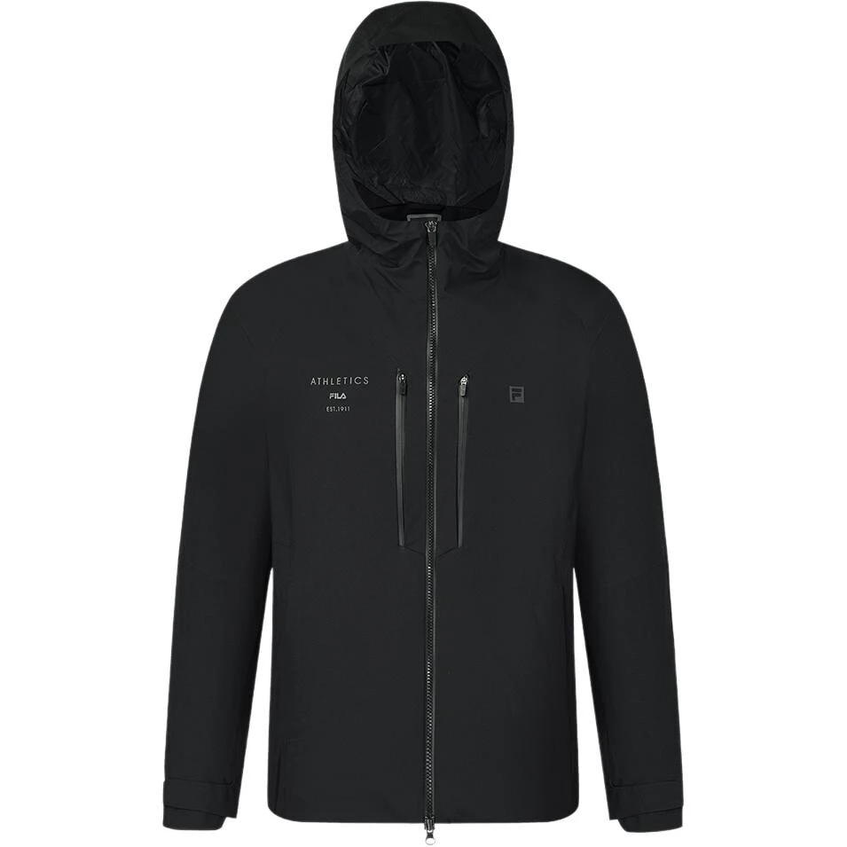 FILA Fitness Wear-Resistant Windbreaker Jacket Men's Pitch Black
