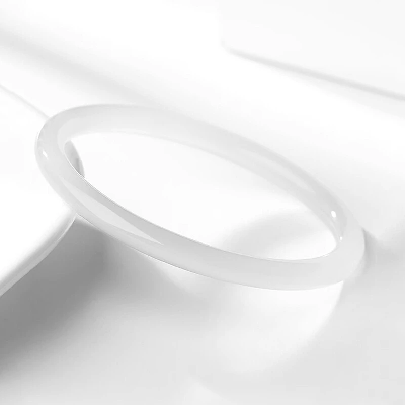 ZHOUBAIFU Chalcedony Bangles Unisex