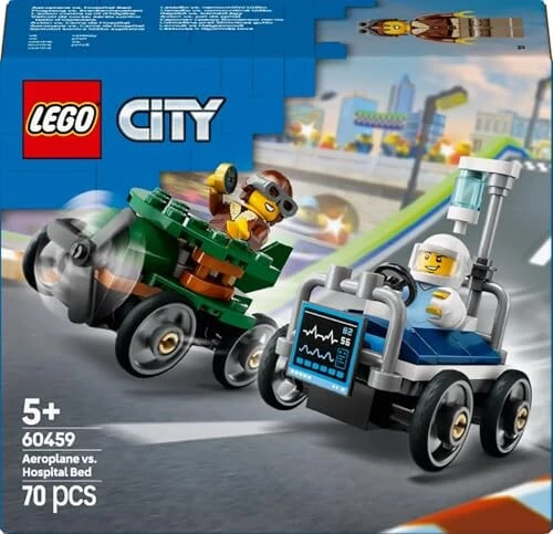 LEGO City Pack Of Racing Cars: Airplane Vs Hospital Bed Bauspiel