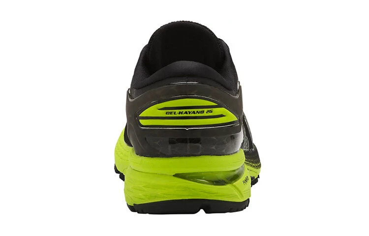 ASICS Gel Kayano 25 Abrasion Resistant Low top Kids' Running Shoes Black Green Teenagers