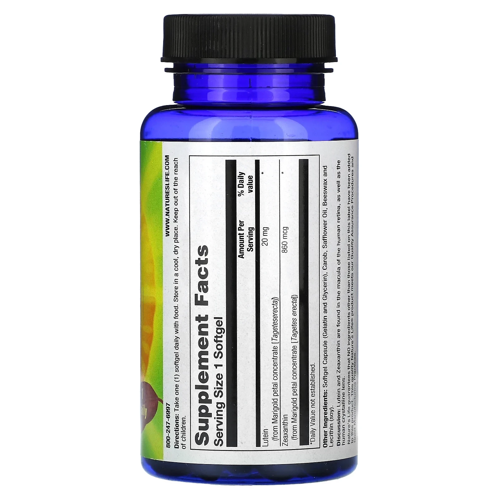 Lutein, 20 mg, 60 Softgels