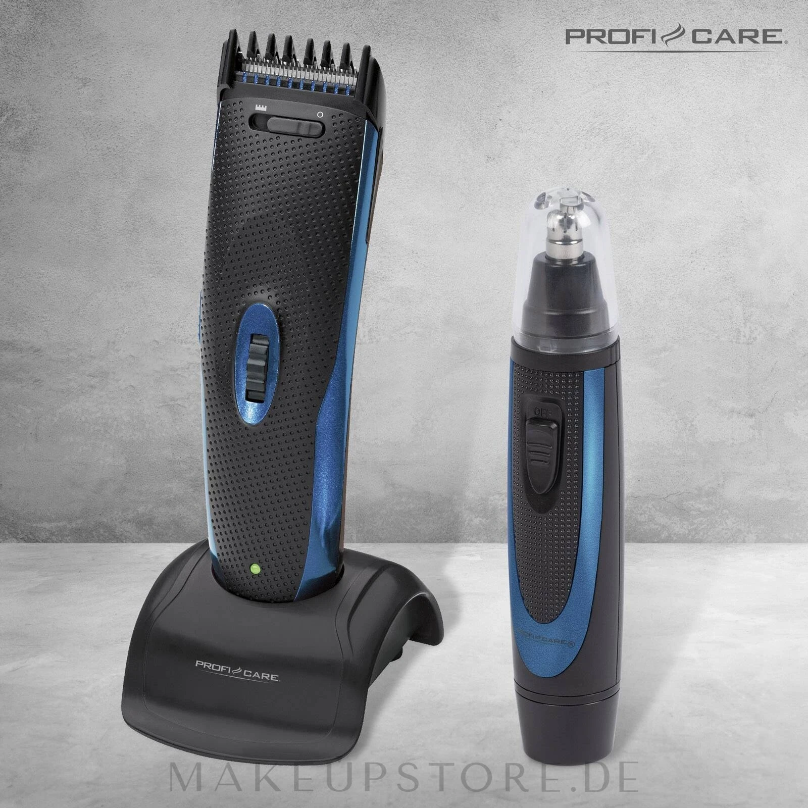 Haar- und Bartschneider PC-HSM/R 3052 NE schwarz mit blau - ProfiCare Hair & Beard Trimmer