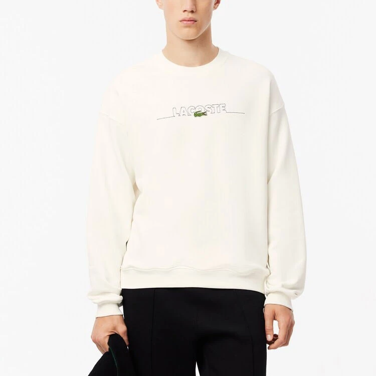 LACOSTE Sweatshirts Men's White