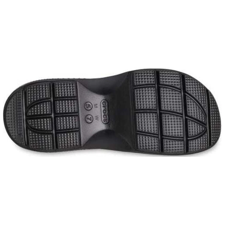 Crocs Stomp Wrap-toe Slippers Unisex Black