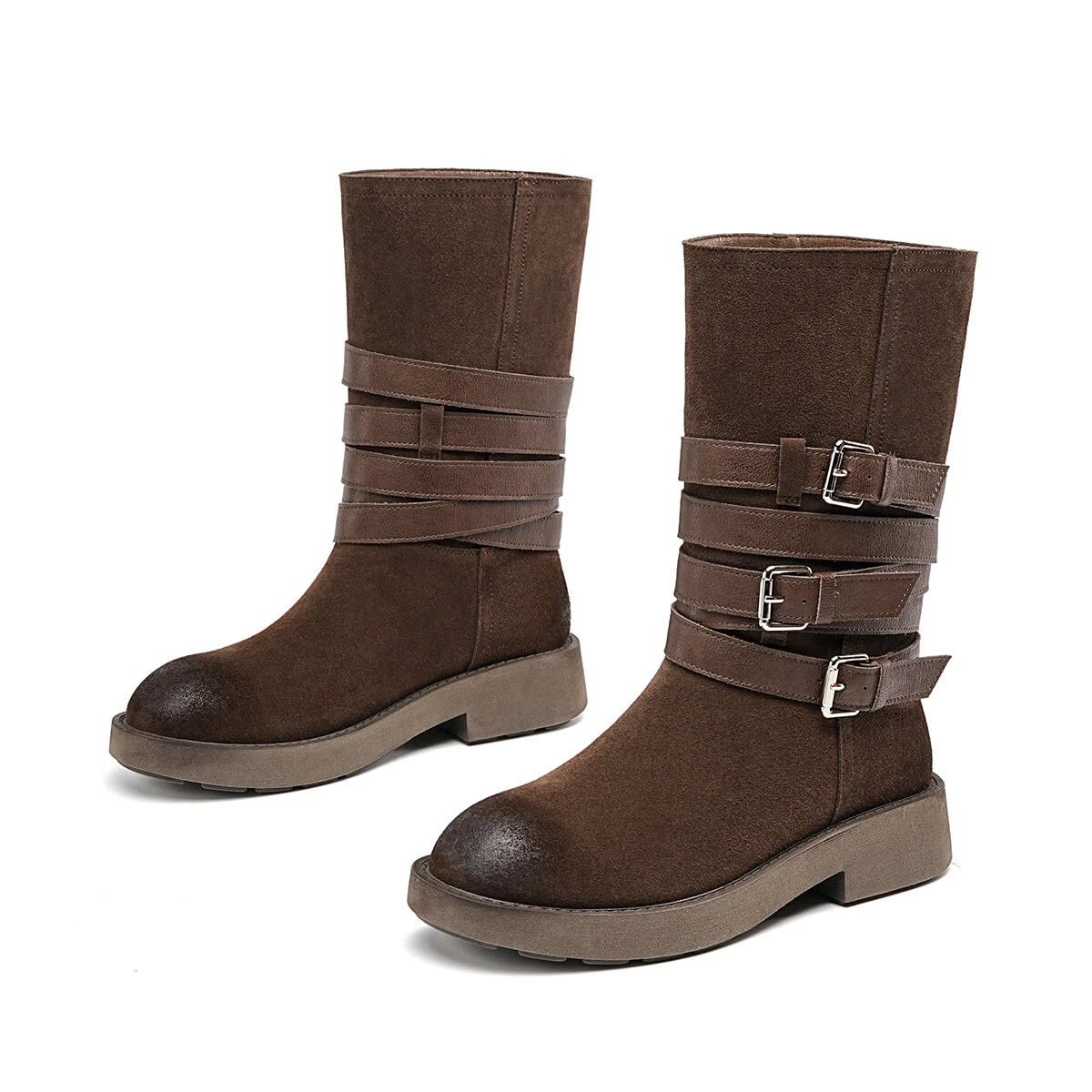 EBLAN Ankle Boots Women's Brown