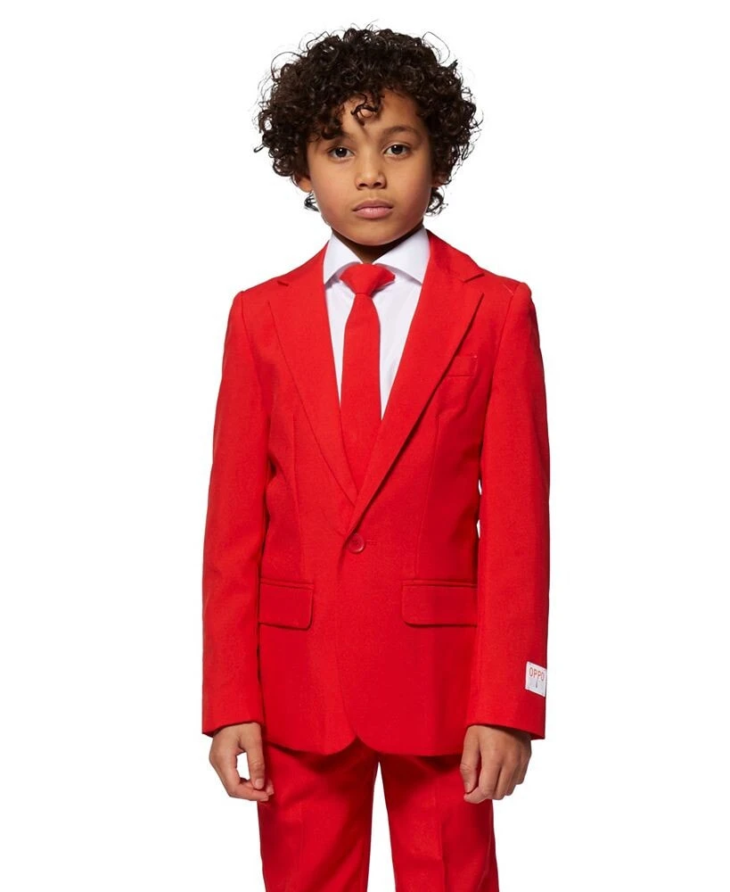 OppoSuits toddler and Little Boys 3-Piece Devil Solid Suit Set
