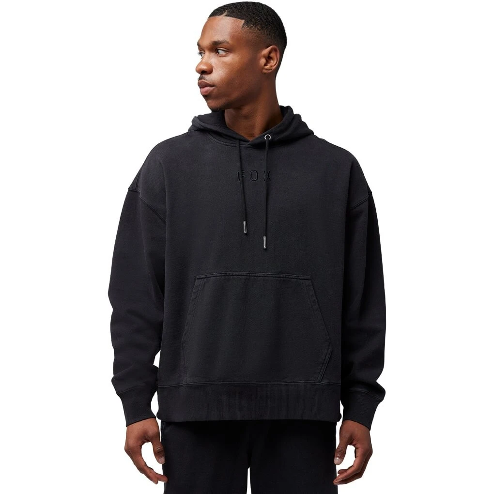 FOX Wordmark Oversized Fleece Hoodie Men - black