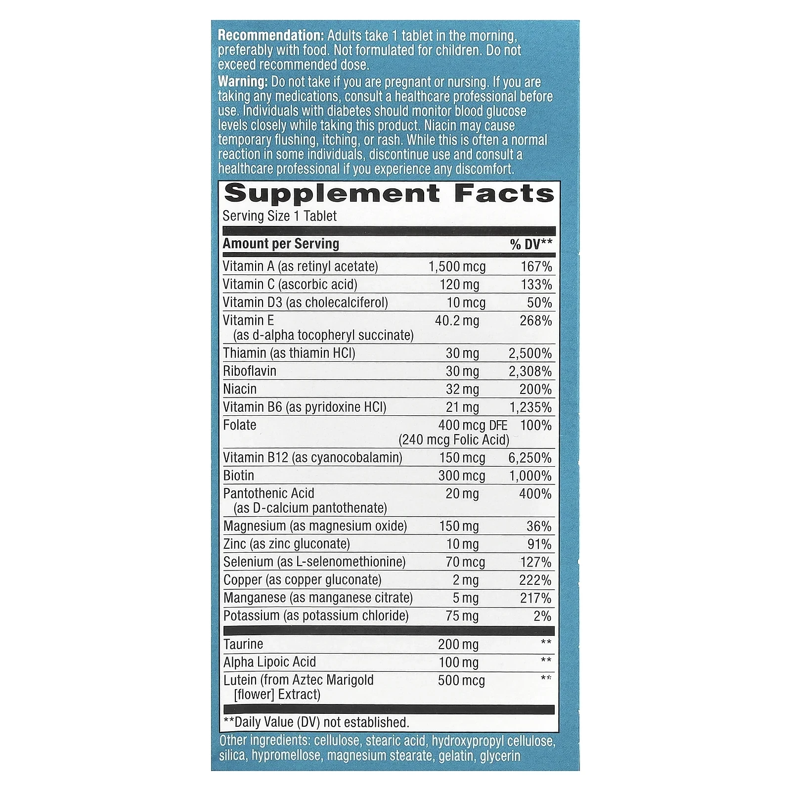 Alpha Betic® Multivitamin, 30 Tablets