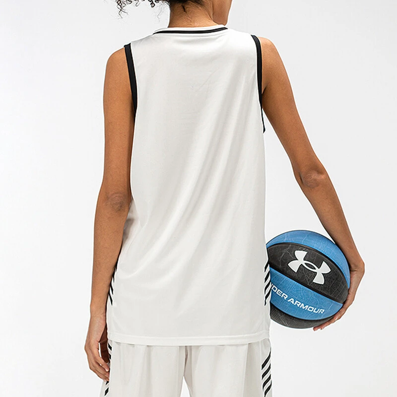 Under Armour Basketball Jerseys Men's White Moderate Straight Fit