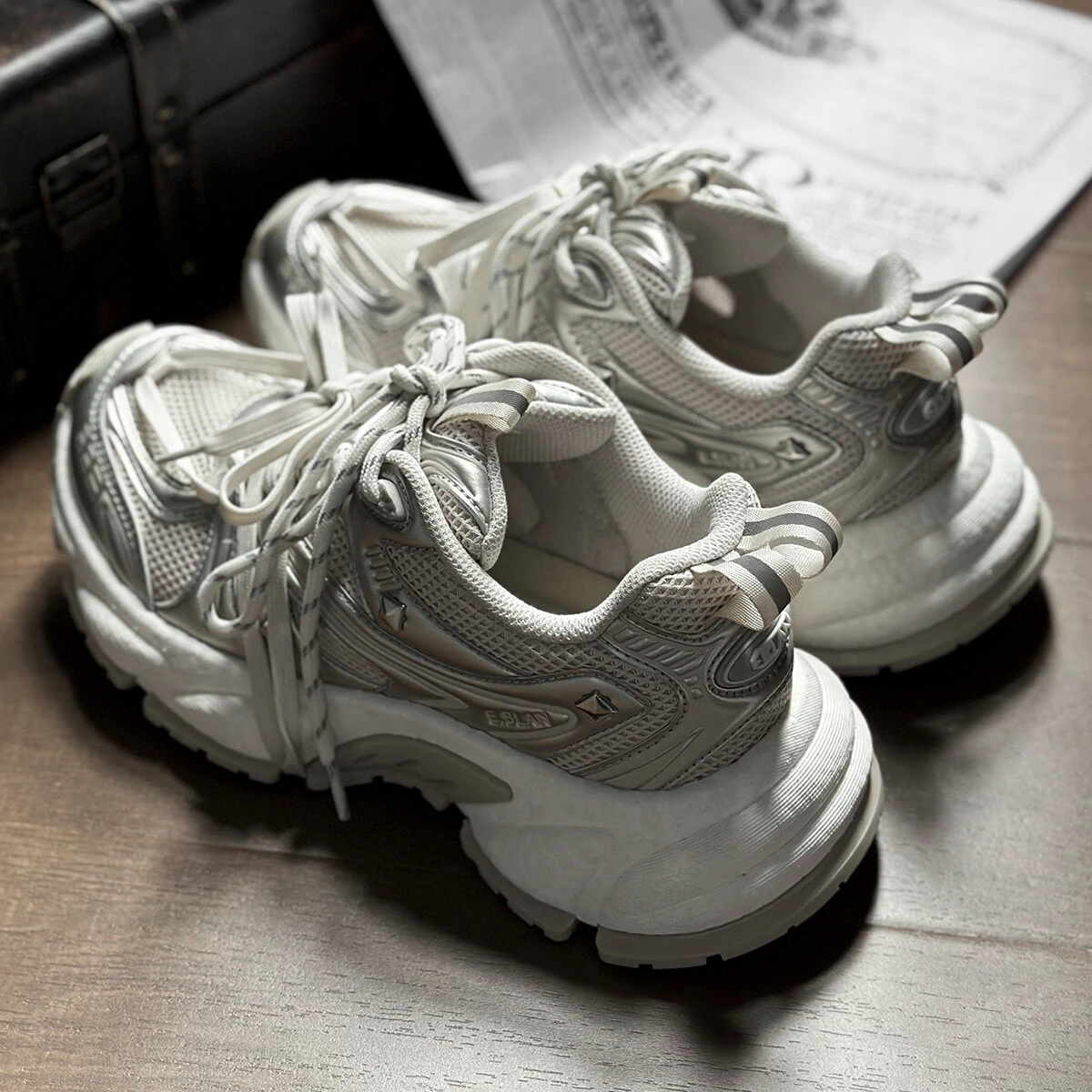 EBLAN Low-Top Chunky Sneakers Unisex Champagne