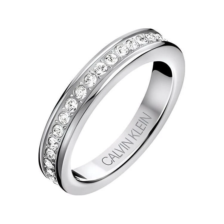 CALVIN KLEIN 316 Stainless Steel Rings Unisex Silver