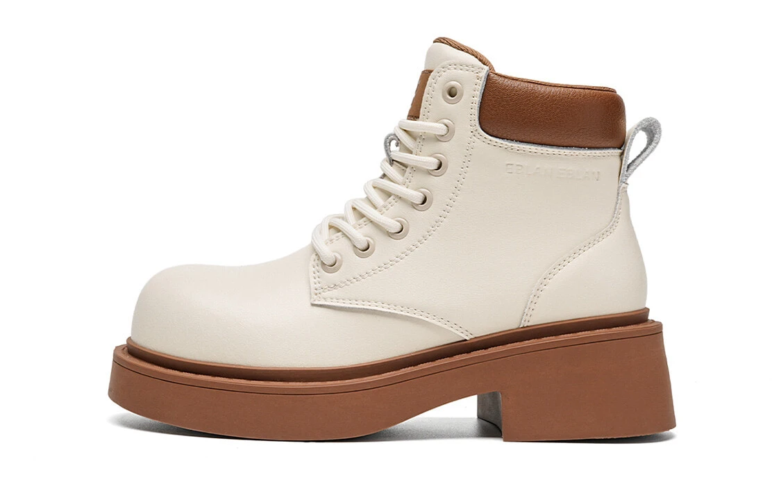 EBLAN Ankle Length Martin Boot Women's Brown